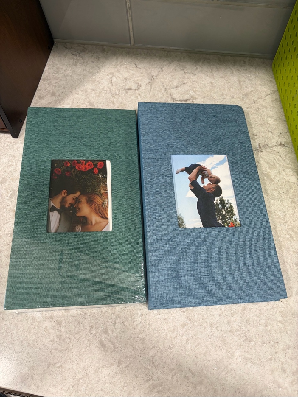 Large Fabric Photo Album Holds 300 Photos 4x6 - Set of 2